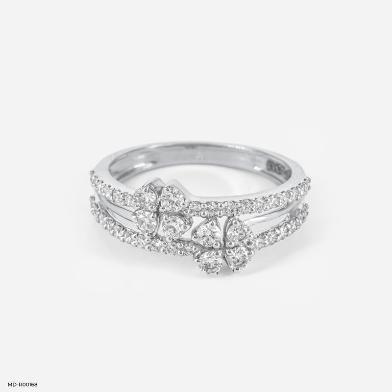 Fleur Diamond Rings 18K Yellow Gold