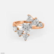 1 Carat Heart shaped Diamond Ring 14K Rose Gold