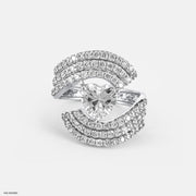 The Heart-Shaped Pave Ring