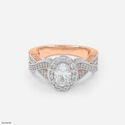 The Royal Oval Ring 14K Rose Gold