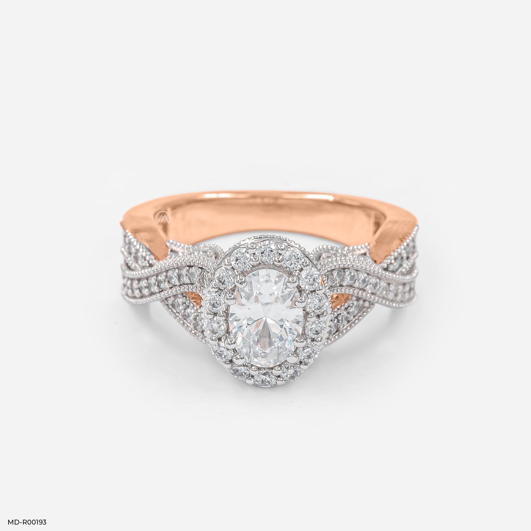 The Royal Oval Ring 14K White Gold