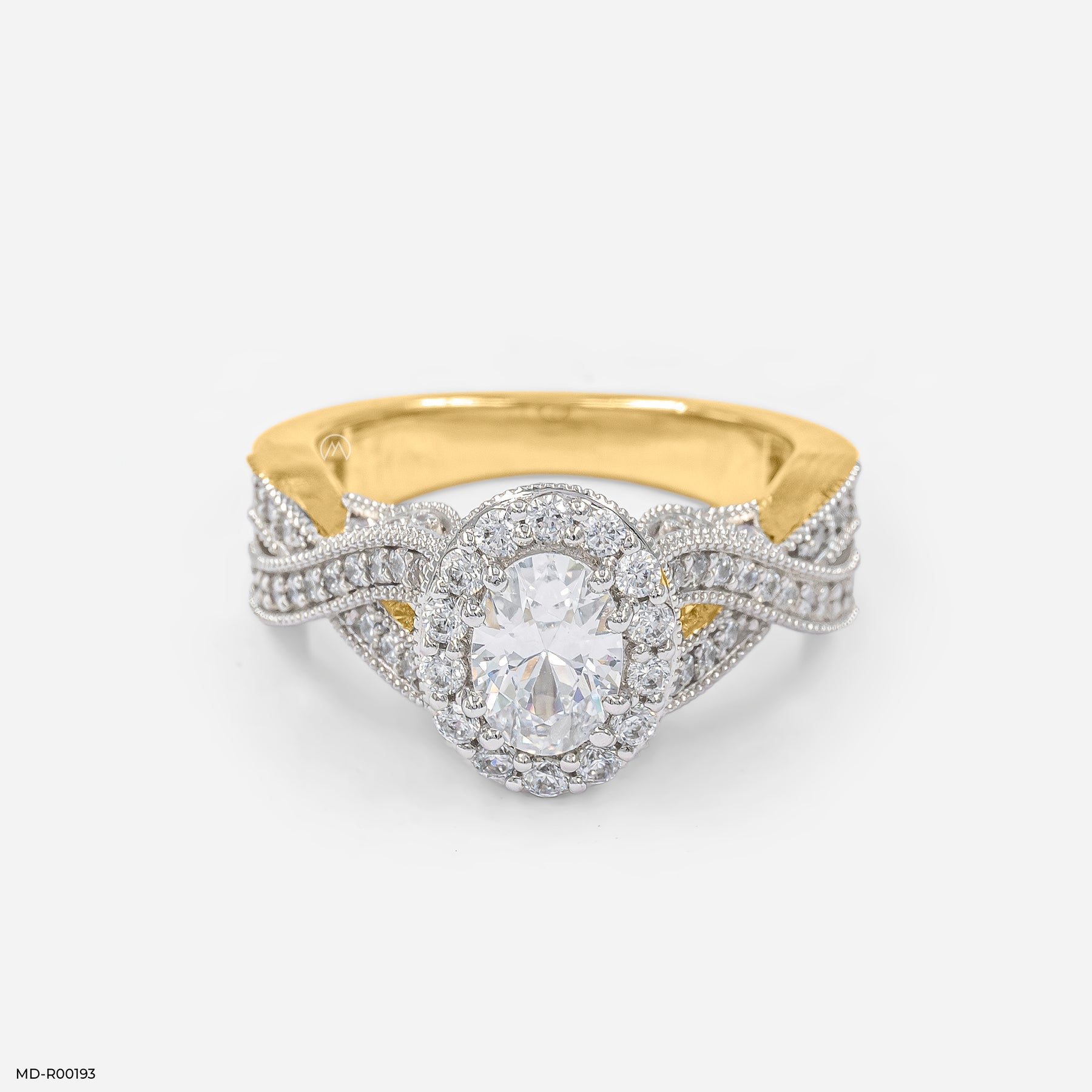 The Royal Oval Ring 14K White Gold