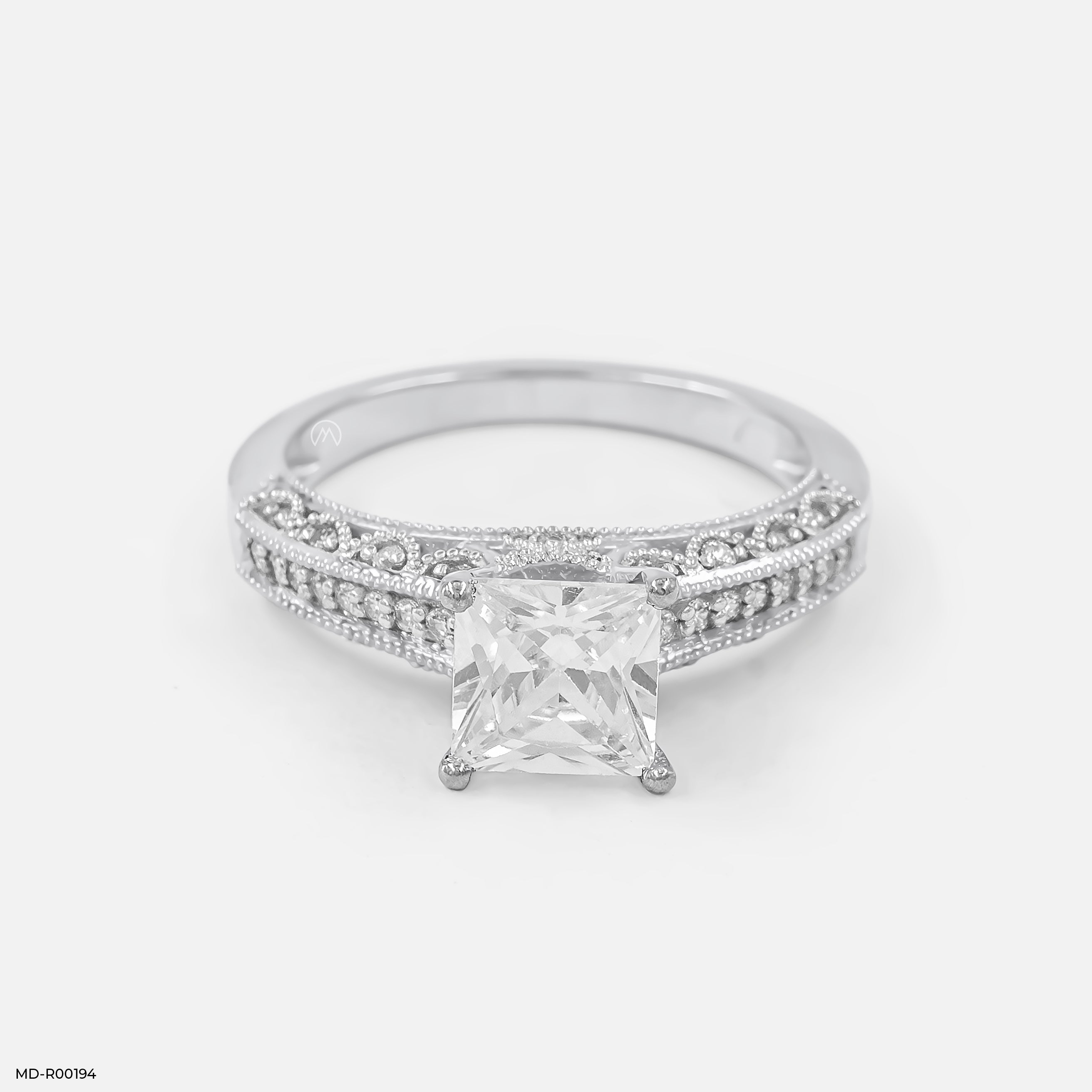 1 Carat Princess Cut Diamond Ring