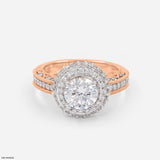 The Vintage Halo Ring 14K White Gold