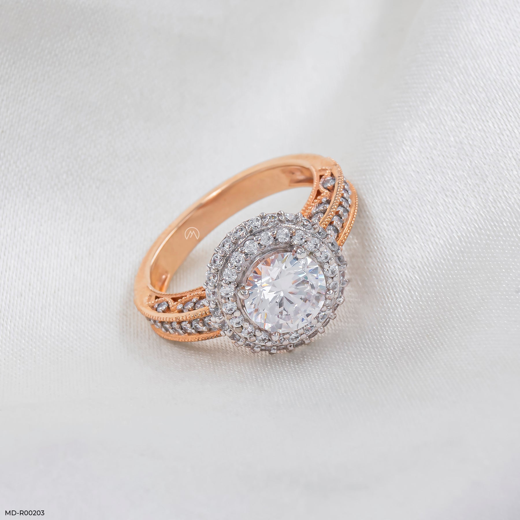 The Vintage Halo Ring 14K Yellow Gold