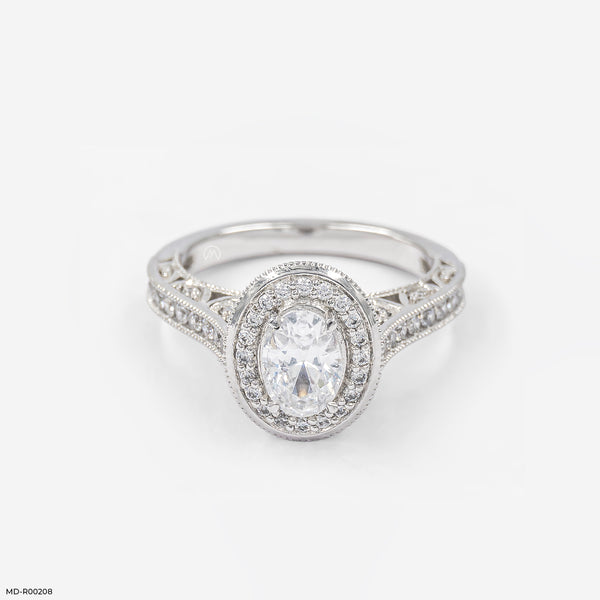 The Whispering Petal Ring 14K White Gold
