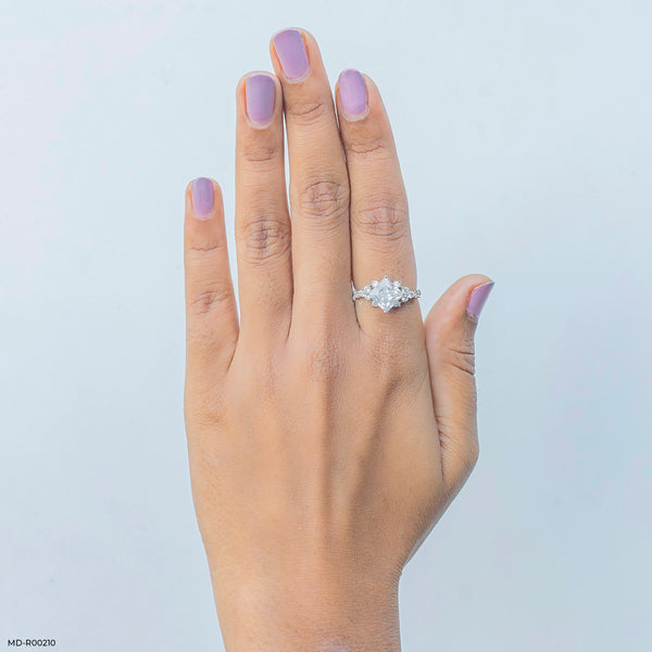 The Morning Star Ring 14K White Gold