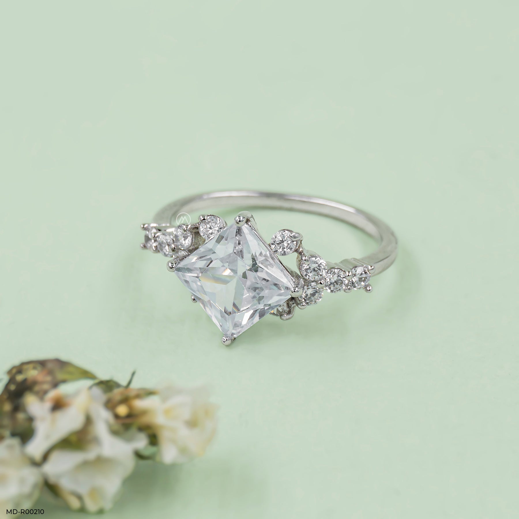 The Morning Star Ring 14K White Gold