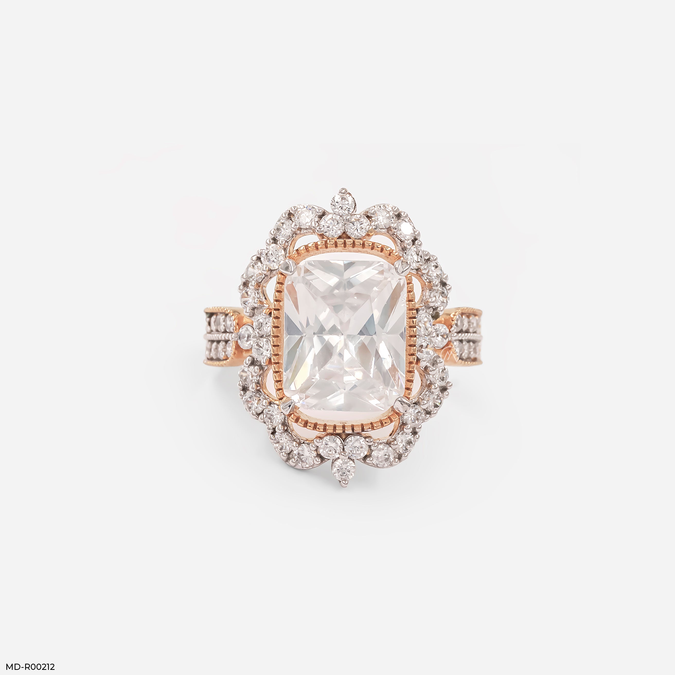The Vintage Radiance Ring 9K Rose Gold