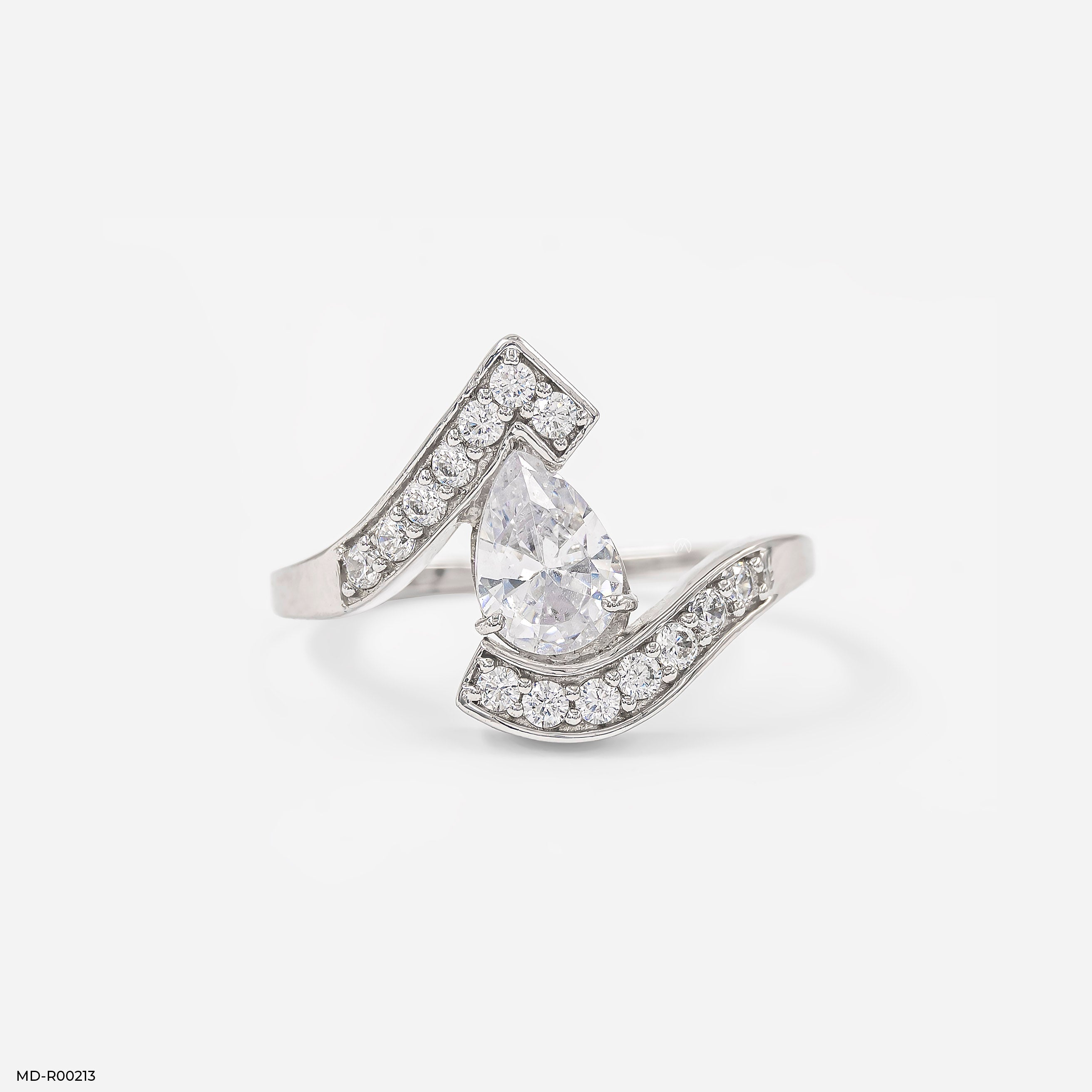 1 Carat Pear Solitaire Ring Platinum 950