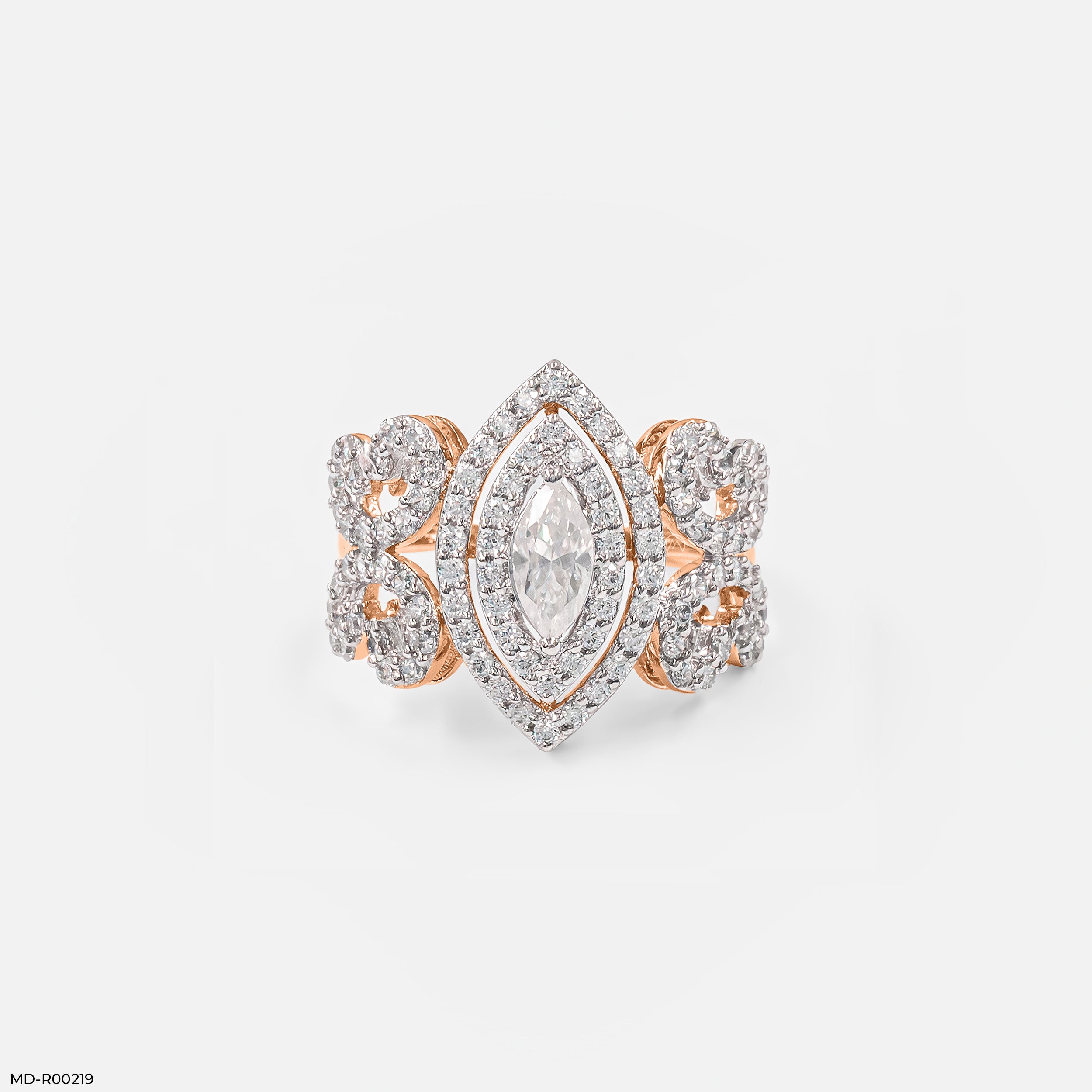 Zoraya dual halo Diamond Ring