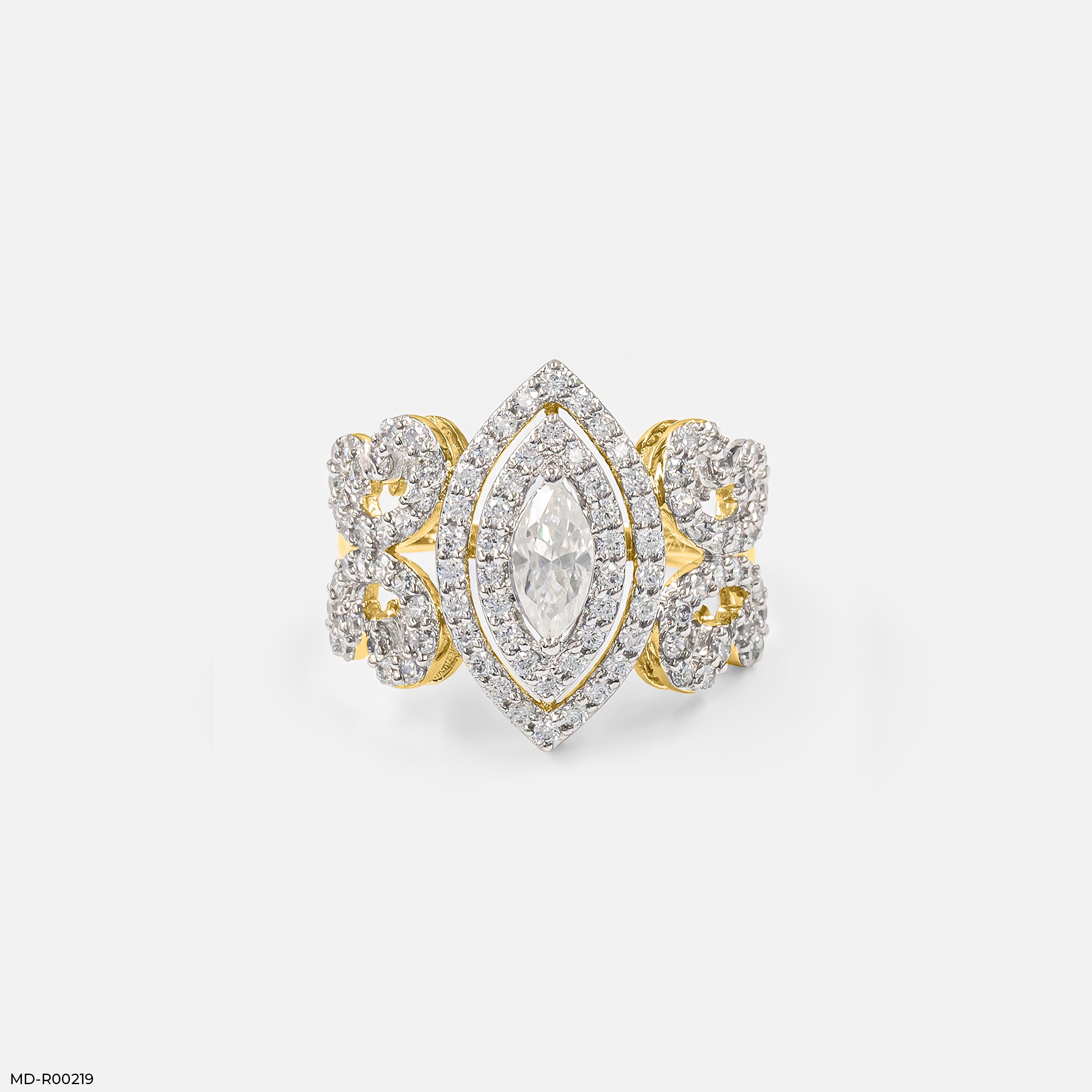 Zoraya dual halo Diamond Ring