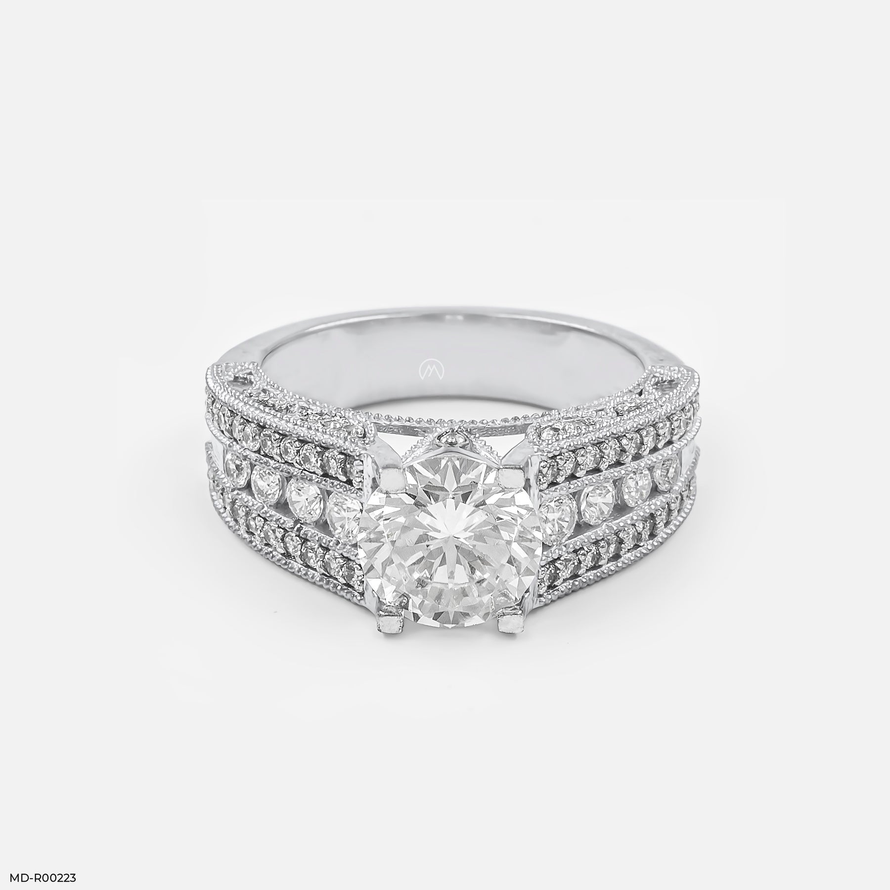 The Imperial Halo Rings 14K Yellow Gold