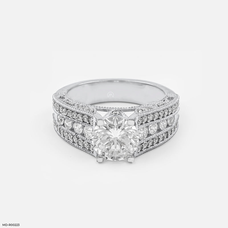 The Imperial Halo Rings 14K Rose Gold