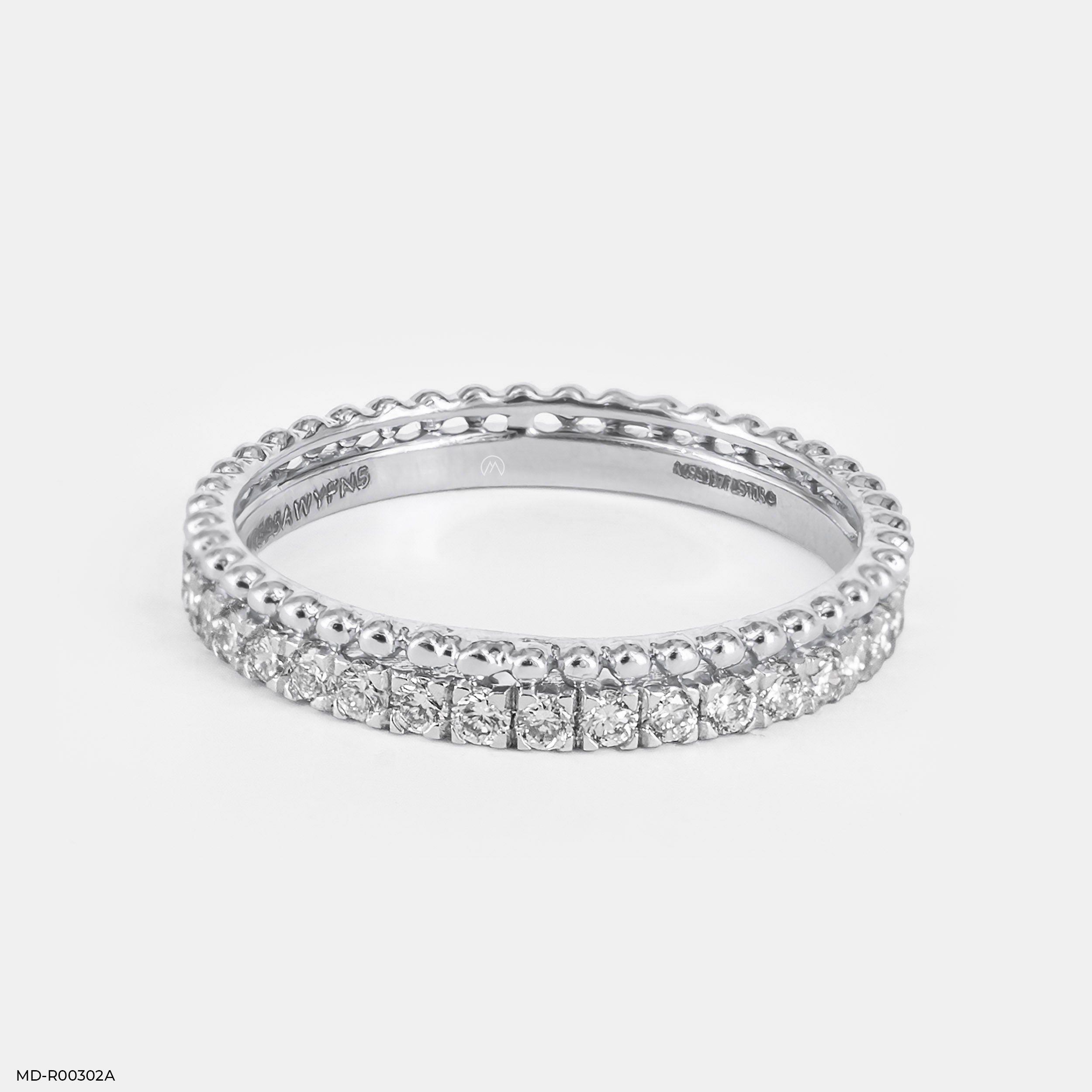 0.35 Carat Dainty Eternity Lab Diamond Ring