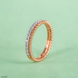 Classic Band Diamond Ring 14K Rose Gold