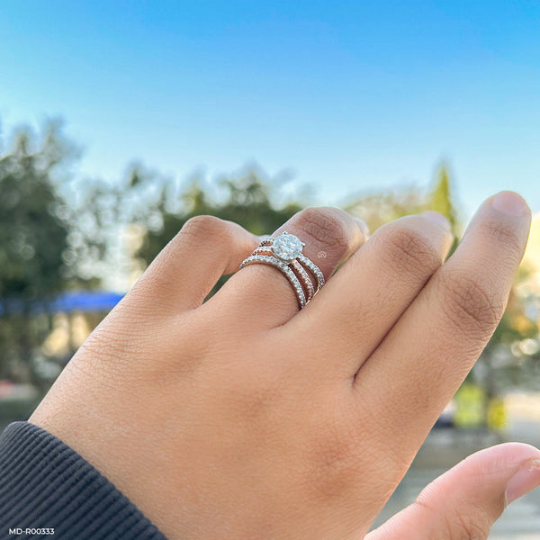 3 Carat Celtic Beauty Lab Diamond Ring 14K Yellow Gold