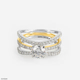 3 Carat Celtic Beauty Lab Diamond Ring 14K Yellow Gold