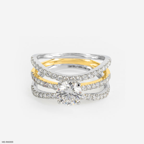 3 Carat Celtic Beauty Lab Diamond Ring 14K Yellow Gold