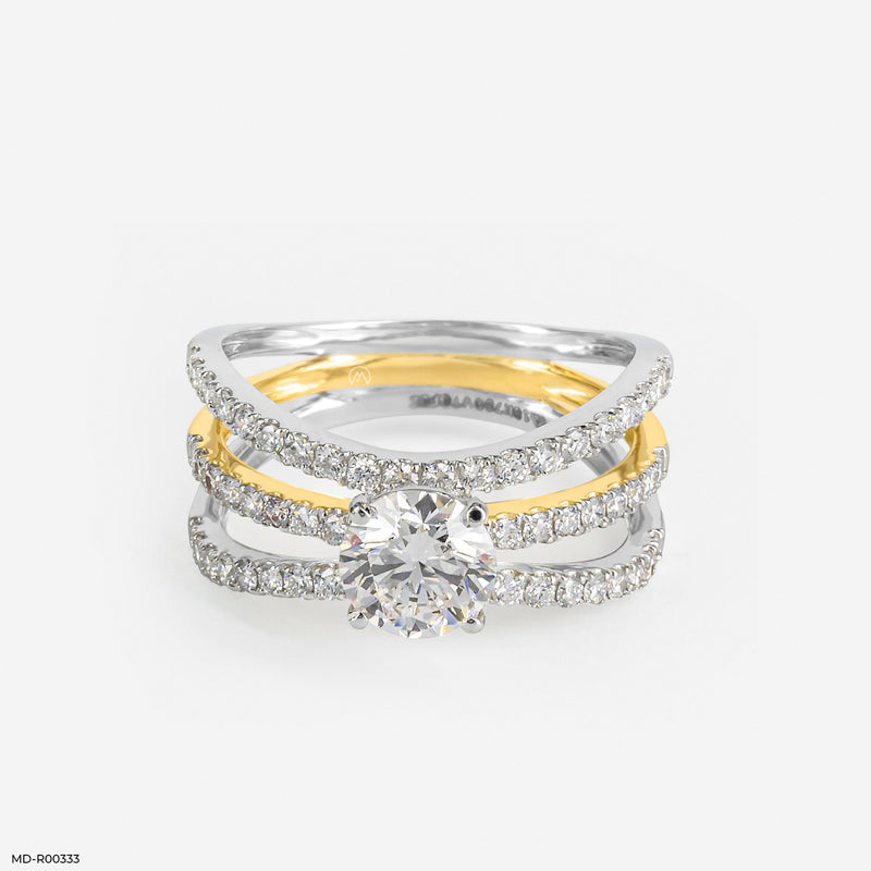 3 Carat Celtic Beauty Lab Diamond Ring 14K Yellow Gold