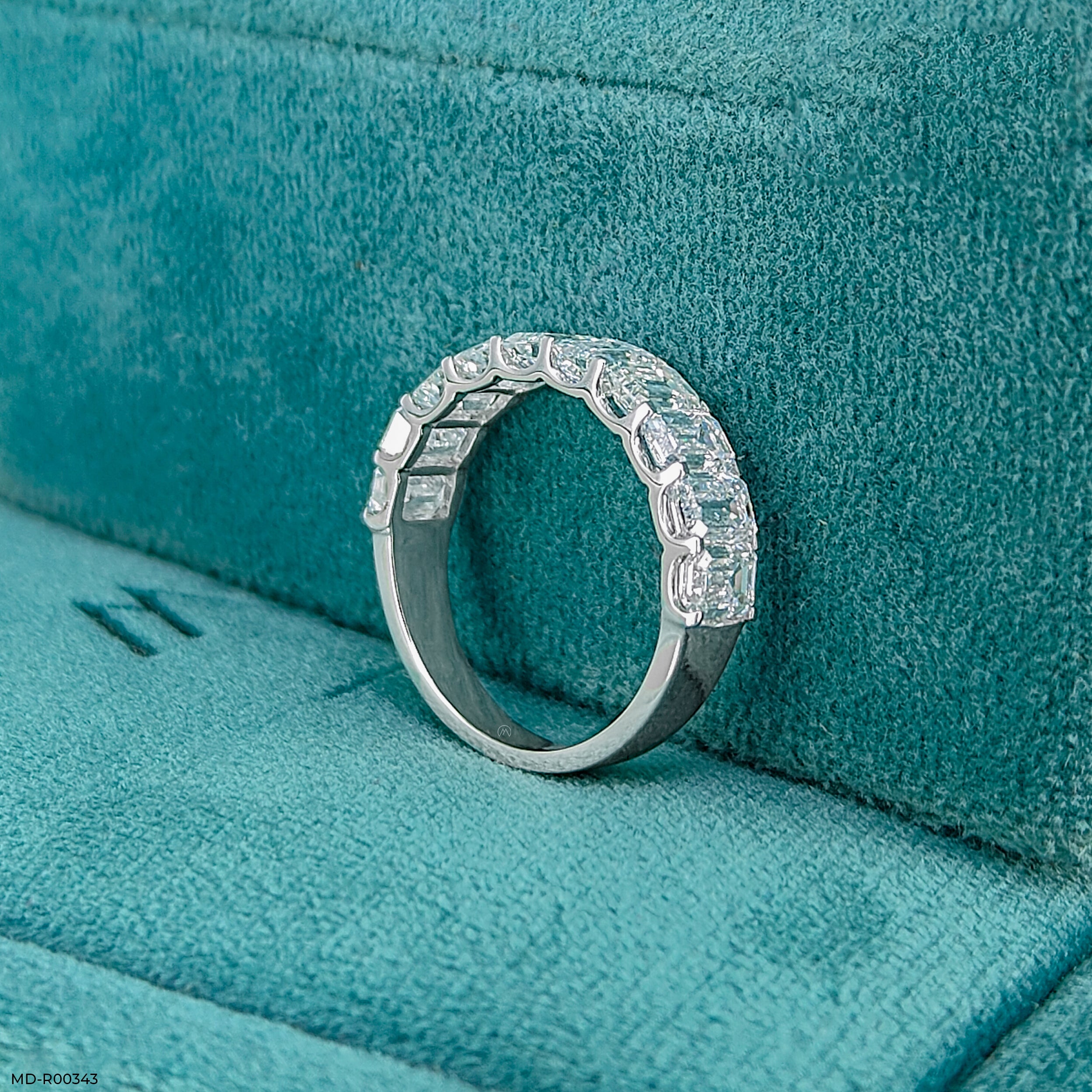 The Emerald Garden Ring 9K White Gold