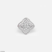 The Lotus Blossom Ring 9K White Gold