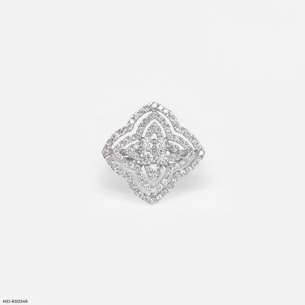 The Lotus Blossom Ring 14K White Gold