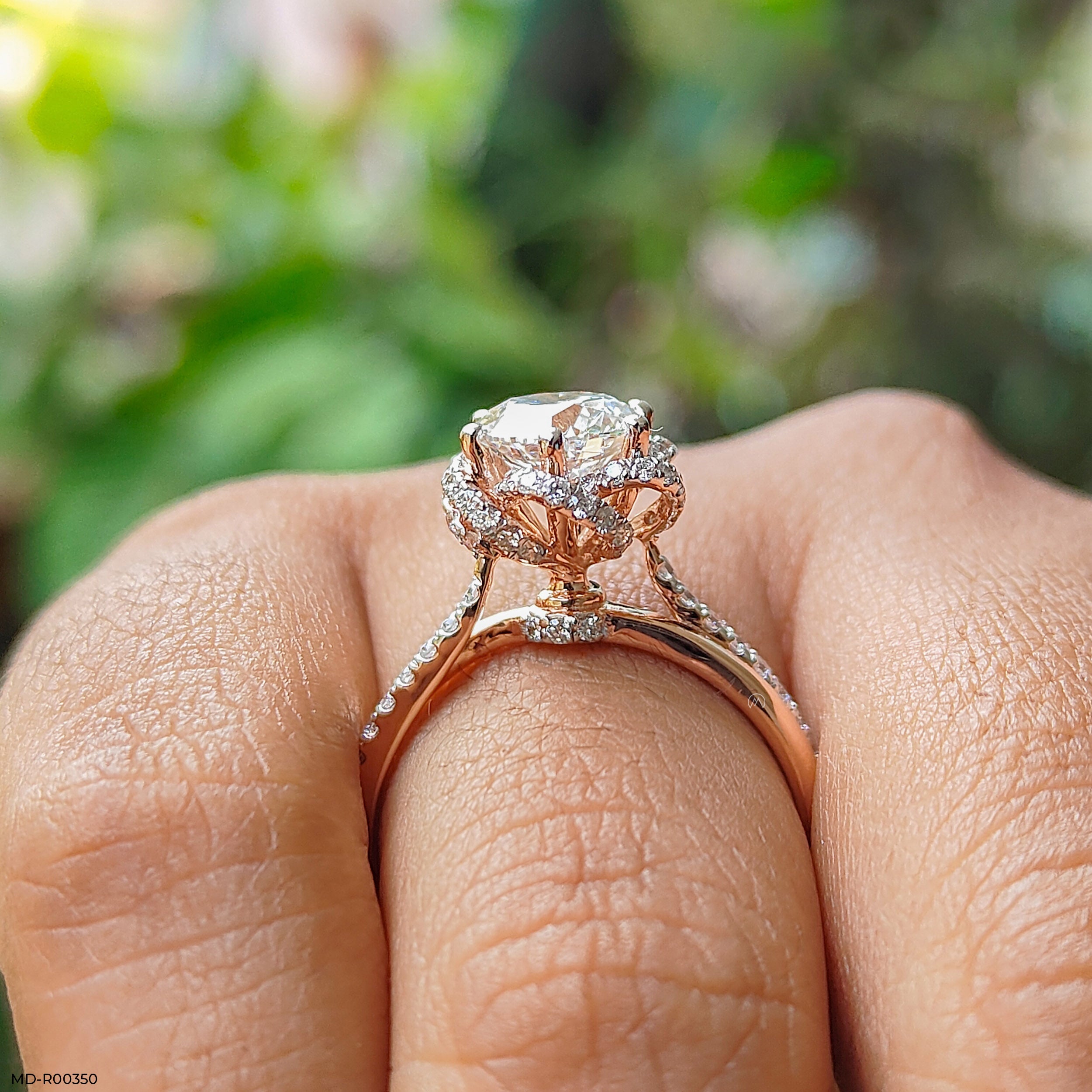 The Blossom Embrace Ring 9K Rose Gold