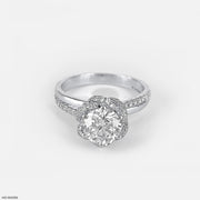 The Blossom Embrace Ring 9K White Gold