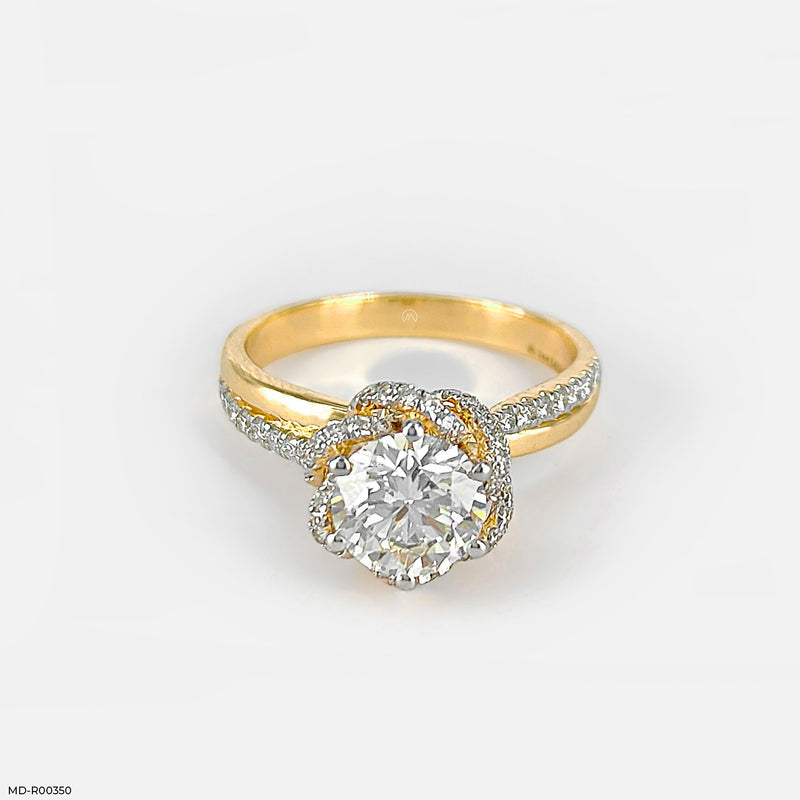 The Blossom Embrace Ring 14K Yellow Gold