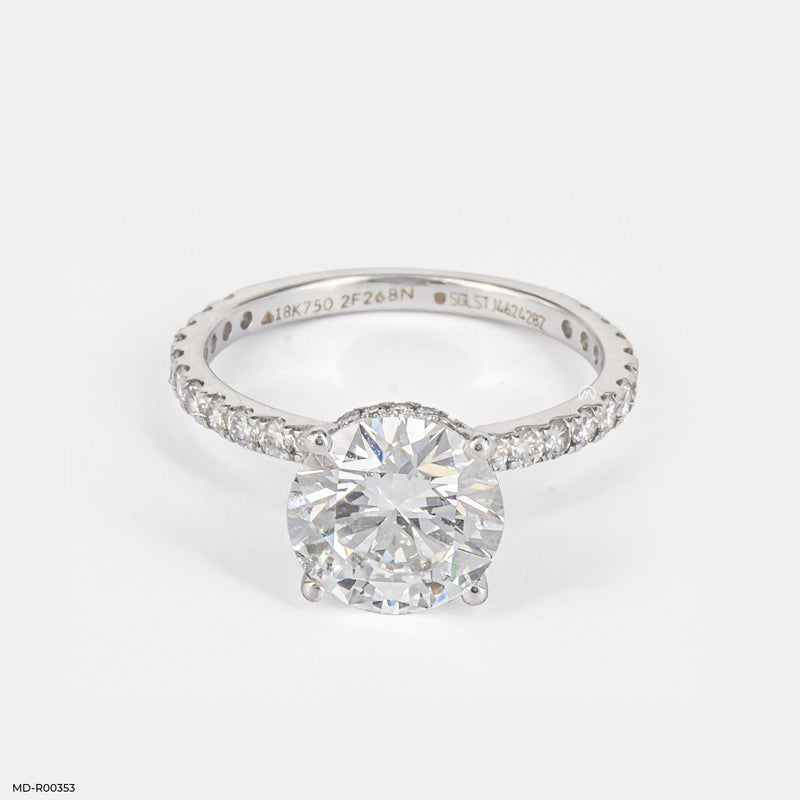 The Aurora Pave Ring 14K Rose Gold
