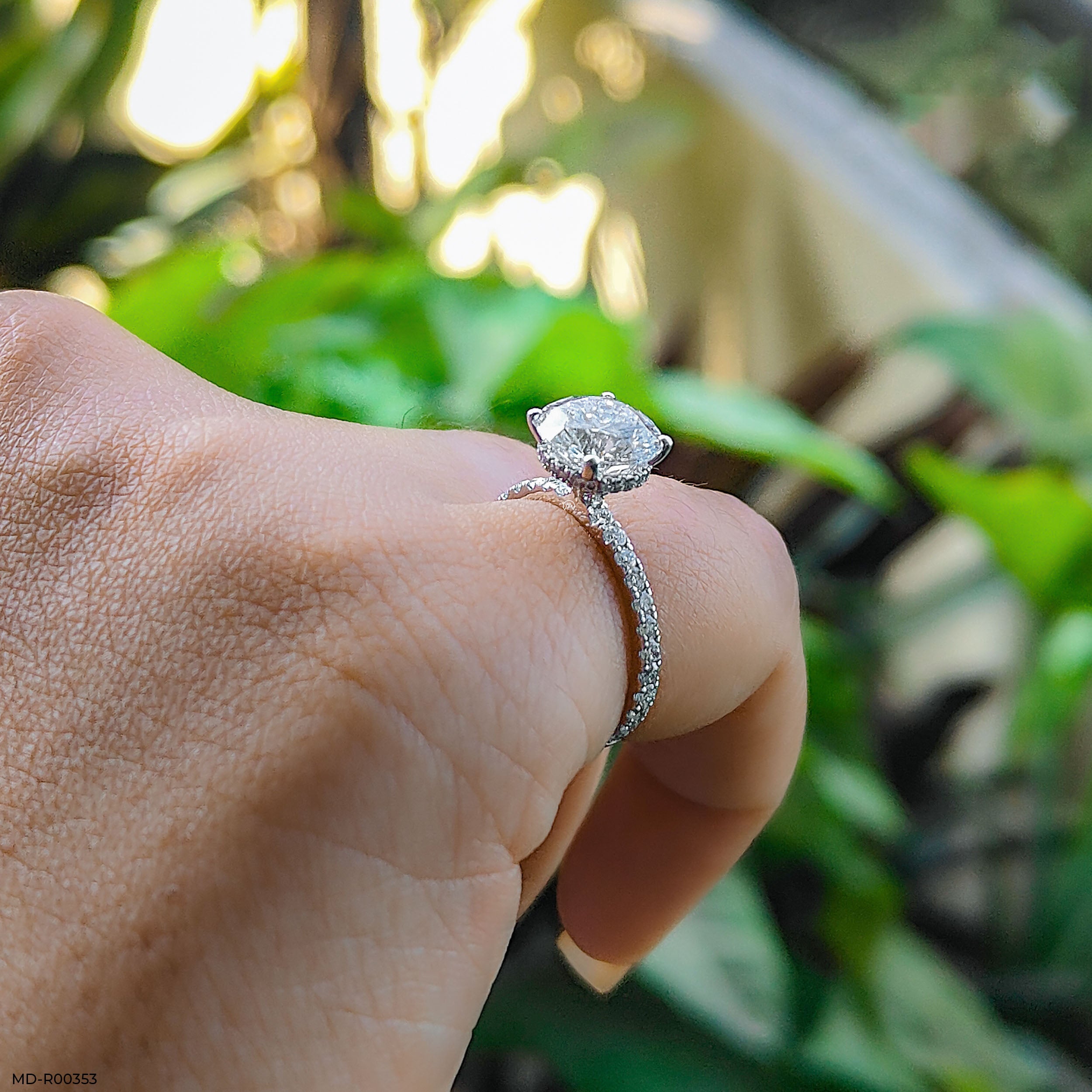 The Aurora Pave Ring