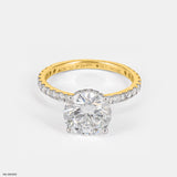 The Aurora Pave Ring 14K Rose Gold