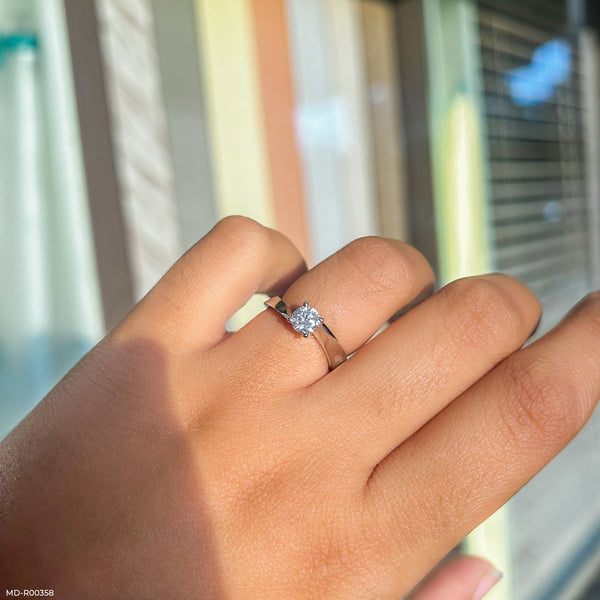 The Golden Wave Ring 14K White Gold