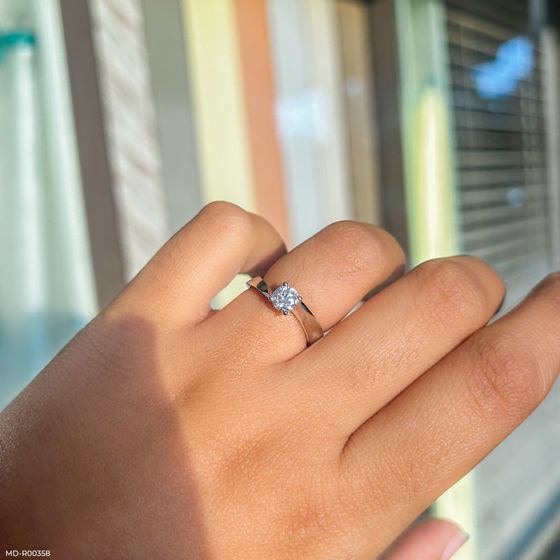 The Golden Wave Ring 14K White Gold