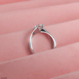The Golden Wave Ring 14K White Gold