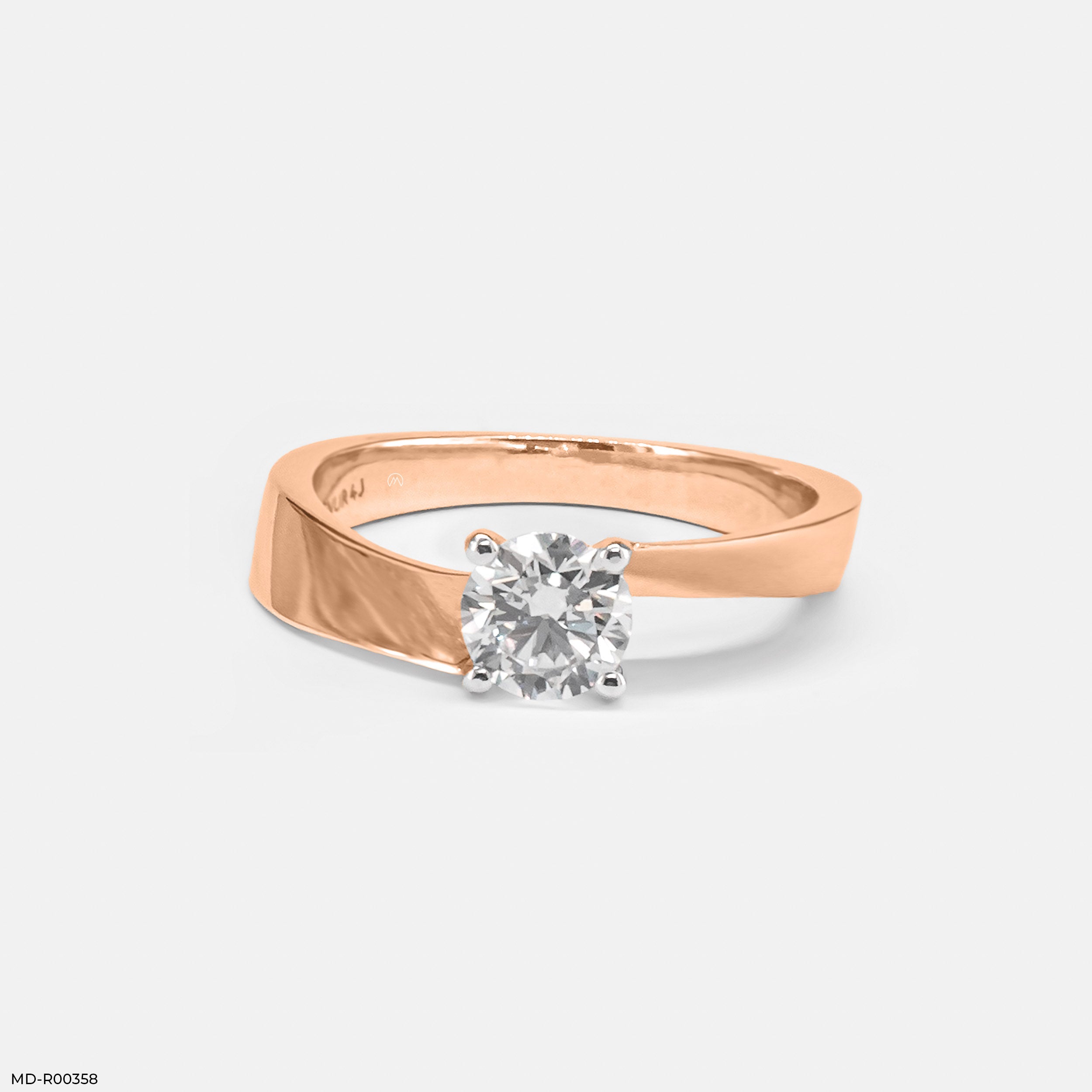 The Golden Wave Ring 14K Rose Gold