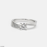 The Golden Wave Ring 14K White Gold