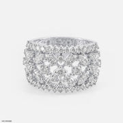 Celestial Bloom Rings 9K White Gold