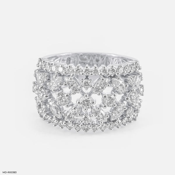 Celestial Bloom Rings Platinum 950