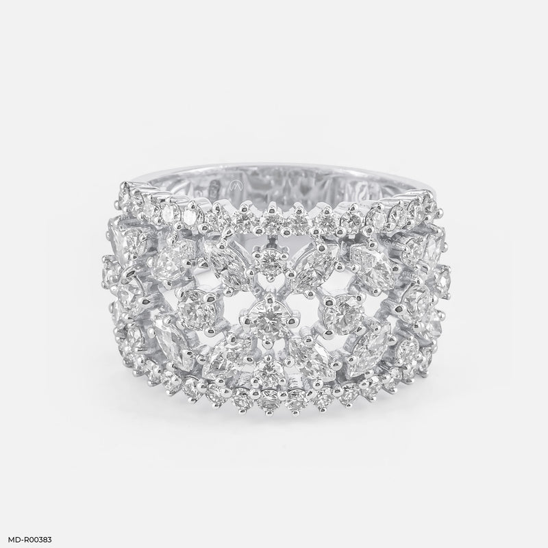 Celestial Bloom Rings 14K Rose Gold