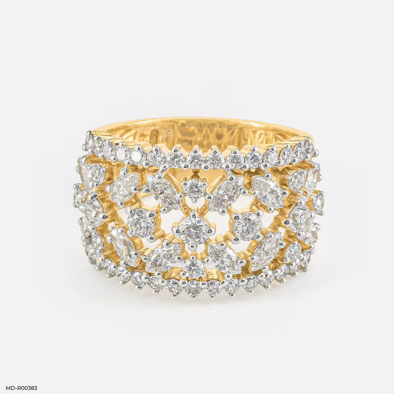 Celestial Bloom Rings 14K Rose Gold