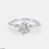 Royal Solitaire Lab Diamond Ring 14K Rose Gold