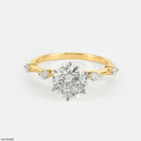 Royal Solitaire Lab Diamond Ring 14K Rose Gold