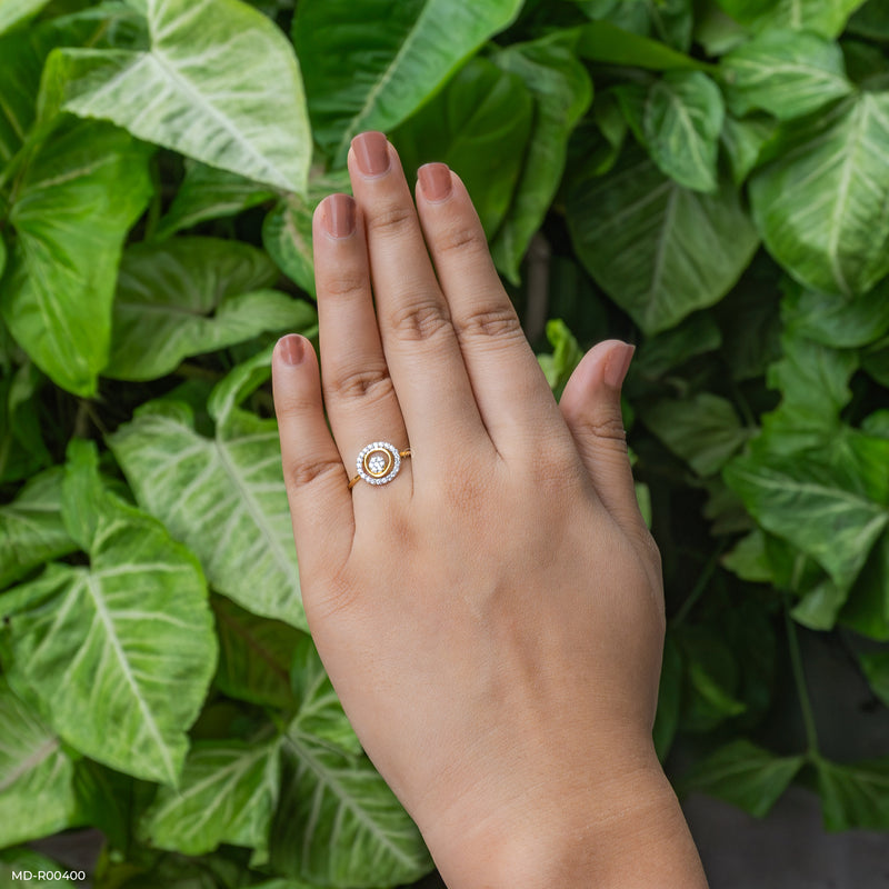 Moonshine Diamond Rings 14K Yellow Gold