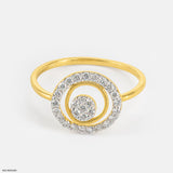 0.30 Carat Forever Mark Lab Diamond Ring 14K Yellow Gold