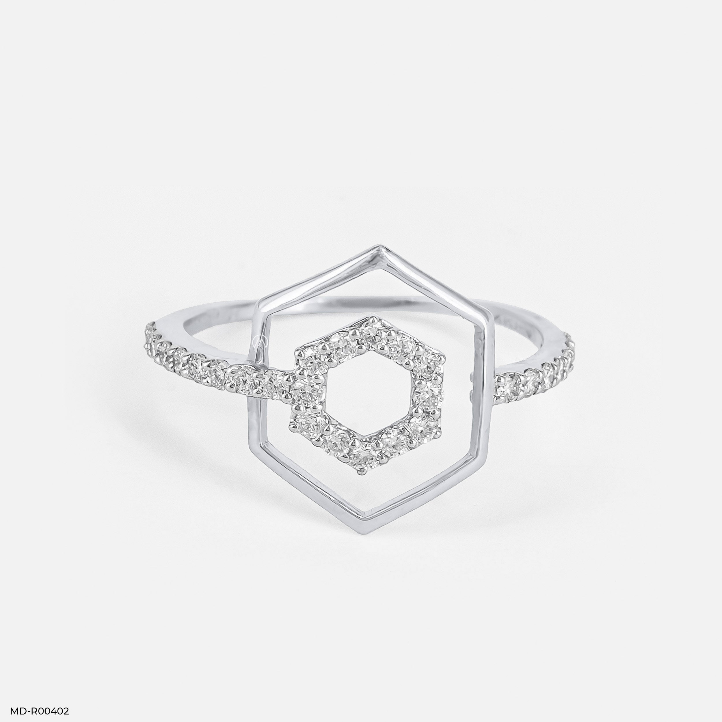 0.25 Carat Hexagon Perfection Diamond Ring