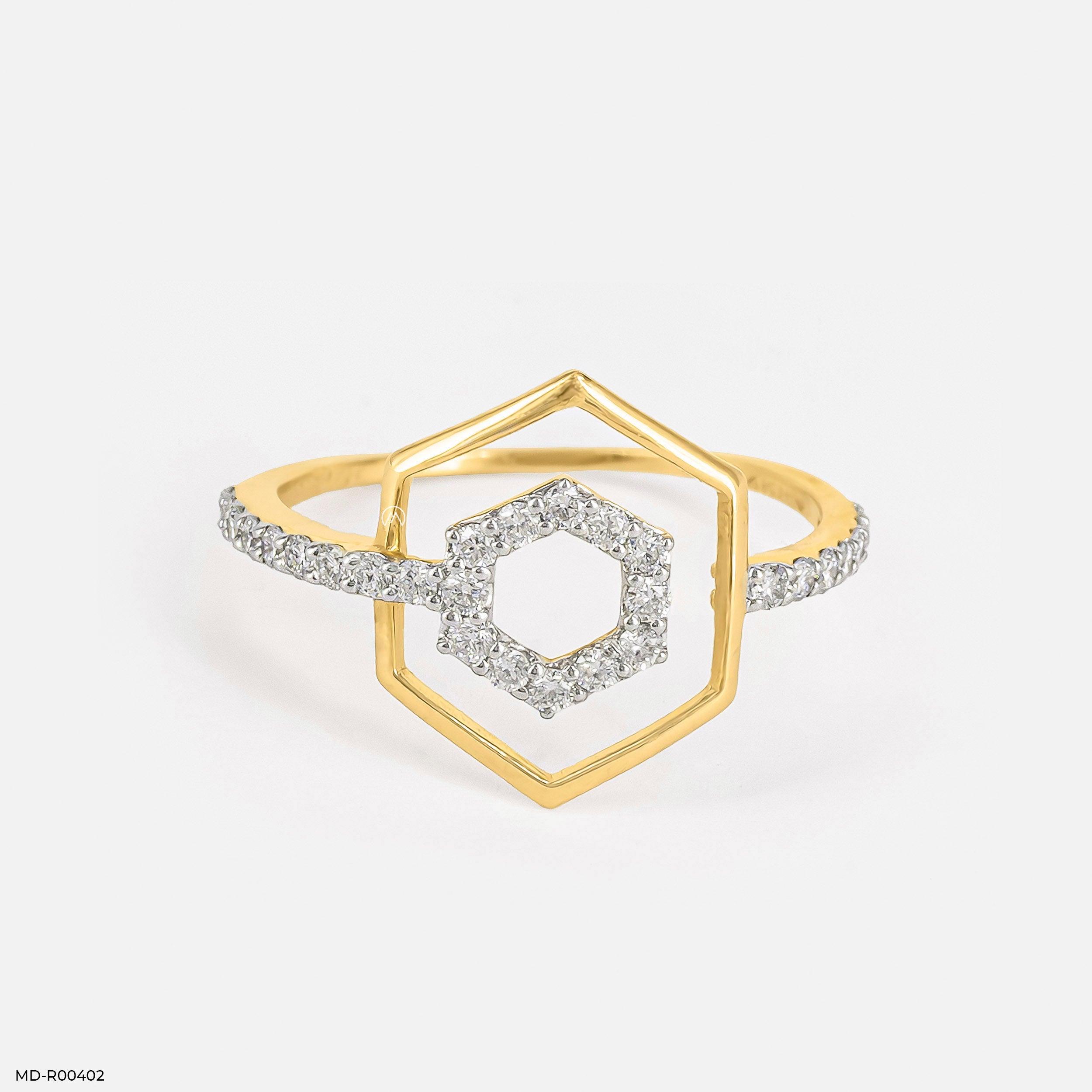 0.25 Carat Hexagon Perfection Diamond Ring