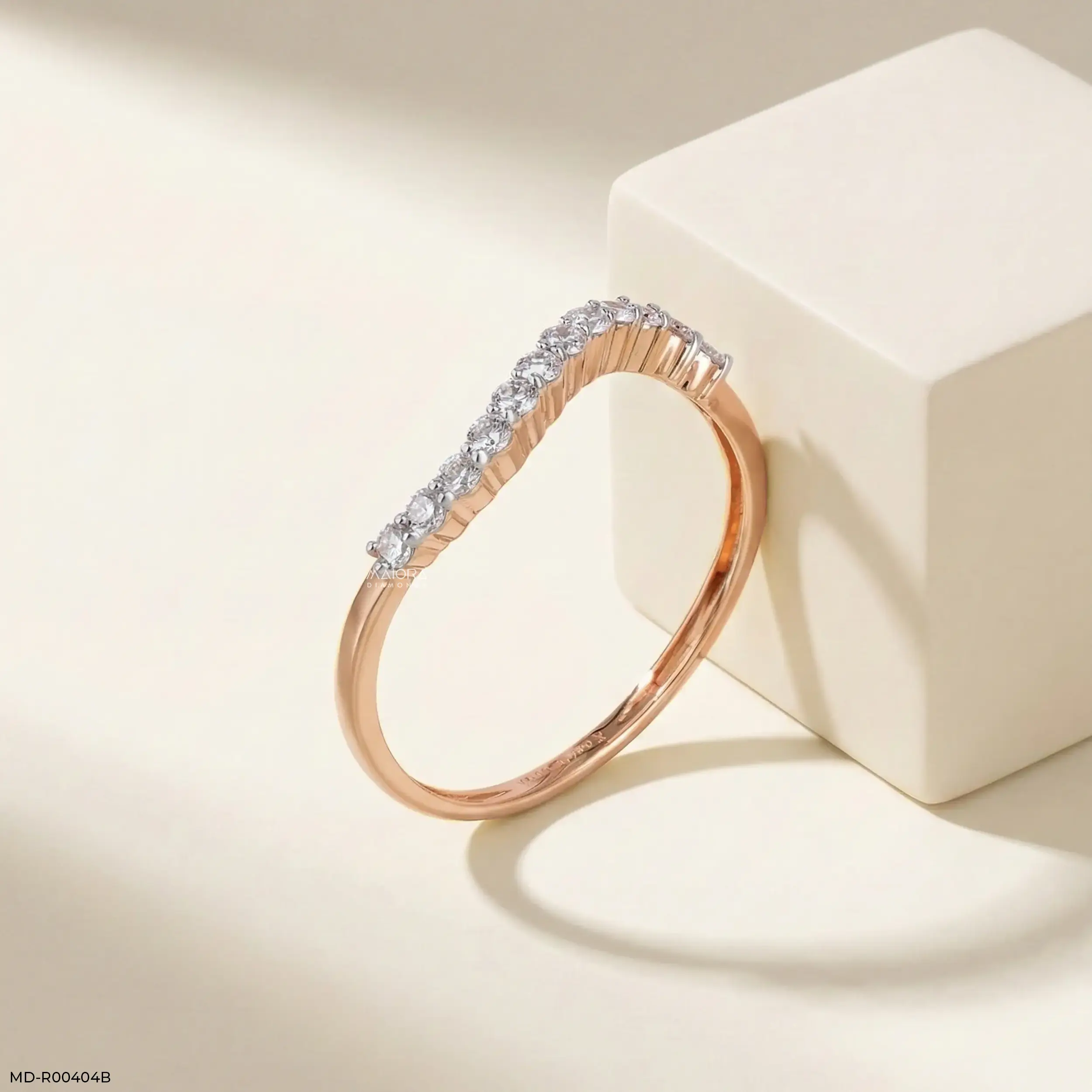 0.20 Carat Wavey Lab Diamond Ring