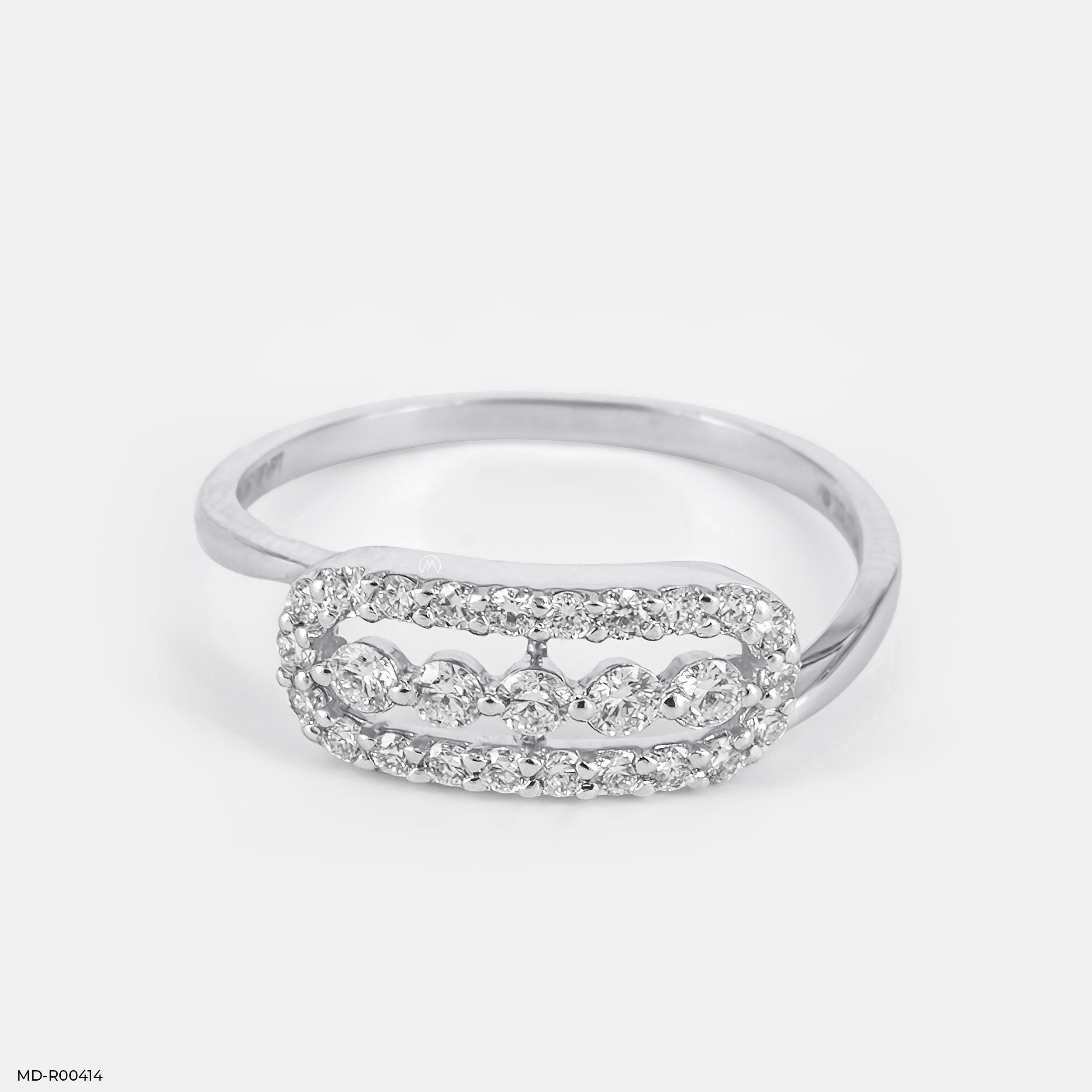 0.35 Carat Galaxy Diamond Ring 9K Rose Gold